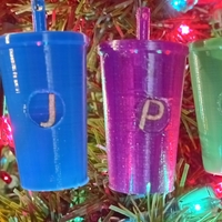 Smoothie shake fountain drink cup keychain ornament pendant - Thumbnail 1