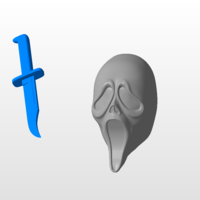 Ghost Face mask from Scream movie - Thumbnail 1