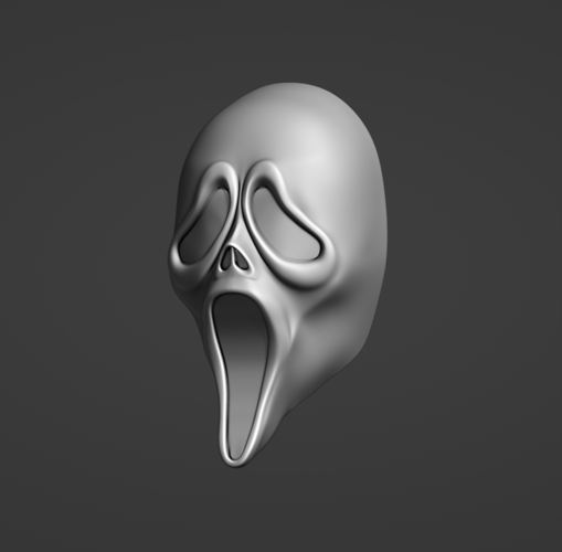 3D Printed Ghost Face mask from Scream movie by Necrosster | Pinshape