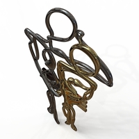 staring lovers (pair able pendant) - Thumbnail 6