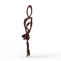 staring lovers (pair able pendant) - Thumbnail 11