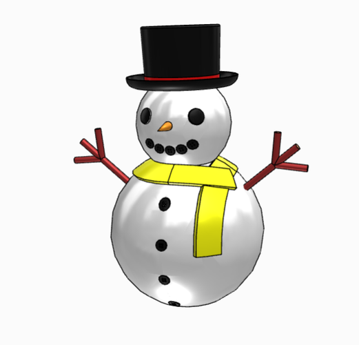 Snowman with configurator 3D Print 465978