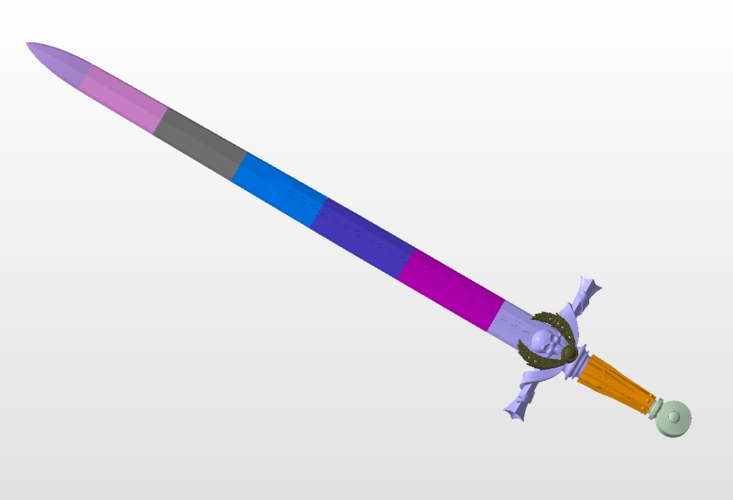 Fantasy Sword 3D Print 465988