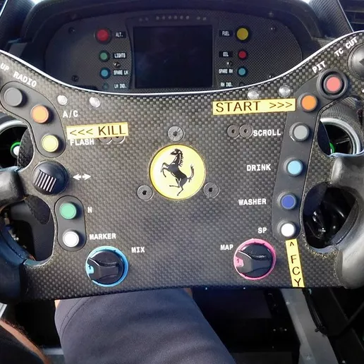 FERRARI 488 GT3 REPLICA STEERING WHEEL KNOB