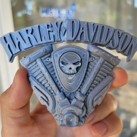 Small HARLEY DAVIDSON MOTOR 3D Printing 466060