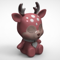 DEER CHRISTMAS 6 3D print model - Thumbnail 1