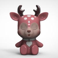 DEER CHRISTMAS 6 3D print model - Thumbnail 3
