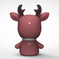 DEER CHRISTMAS 6 3D print model - Thumbnail 4
