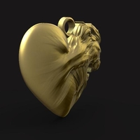 Lion heart pendant - Thumbnail 3