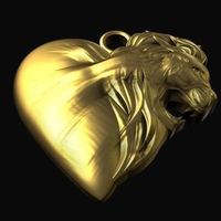Lion heart pendant - Thumbnail 4