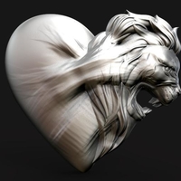Lion heart pendant - Thumbnail 5
