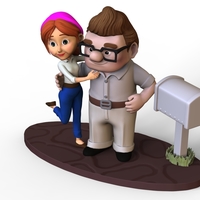 Carl and Ellie young 2 - Topcake for wedding - Thumbnail 4