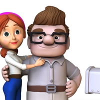 Carl and Ellie young 2 - Topcake for wedding - Thumbnail 7