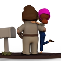 Carl and Ellie young 2 - Topcake for wedding - Thumbnail 11