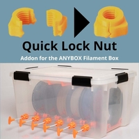 Small Quick Lock Nut for Filament Box 3D Printing 466129