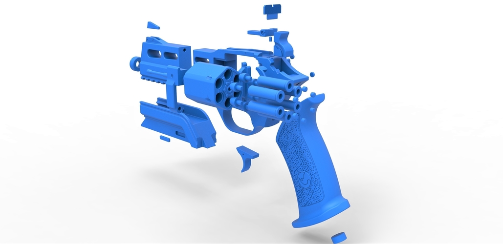 Revolver from the movie Total Recall 2012 3D Print 466161