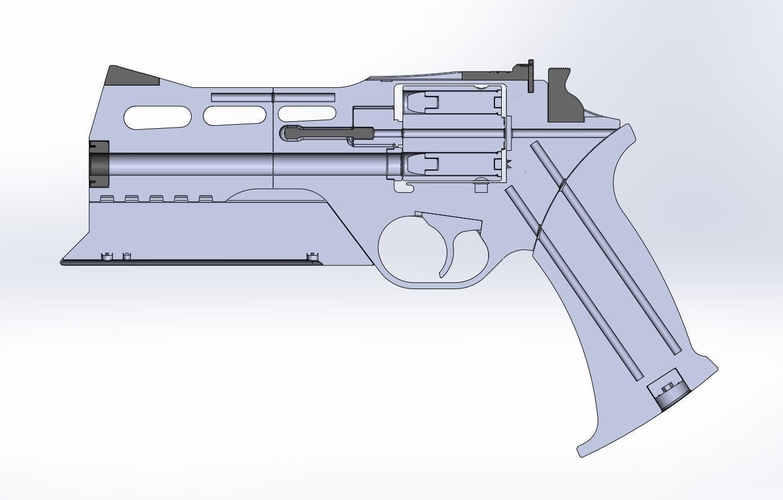 Revolver from the movie Total Recall 2012 3D Print 466163