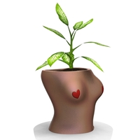 Woman pot 3 - STL FOR 3D PRINTING - Thumbnail 1