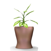 Woman pot 3 - STL FOR 3D PRINTING - Thumbnail 3