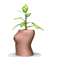 Woman pot 3 - STL FOR 3D PRINTING - Thumbnail 4