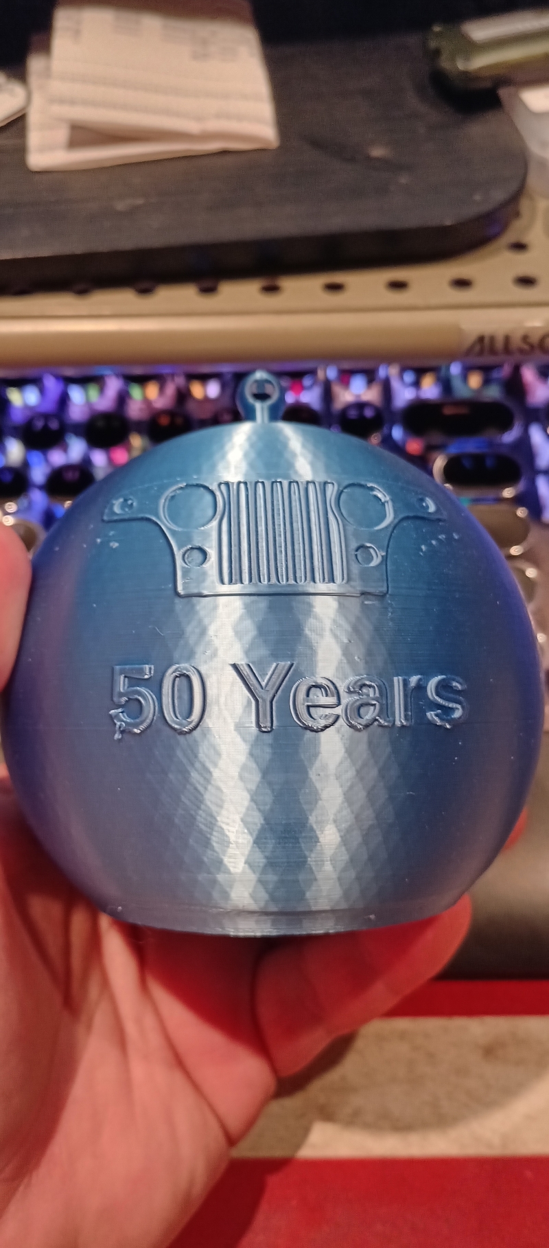 Jeepster Commando Jeep Christmas Ornament 50 years