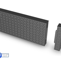 Brick wall modular system - Thumbnail 1