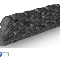 Set of barricades : hedgehod wooden sandbags - Thumbnail 4