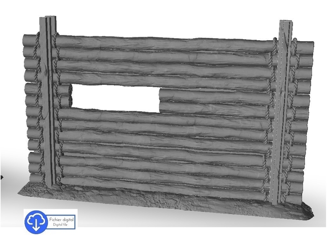 Set of barricades : hedgehod wooden sandbags 3D Print 466197