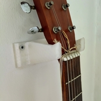 Small Guitar wall hanger - long 3D Printing 466305