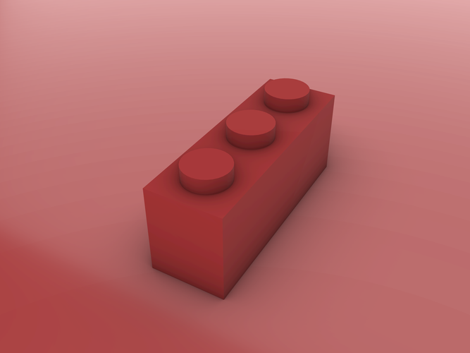 LEGO Brick - 1X3 3D Print 466362