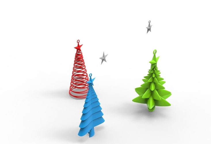 Christmas trees 3D Print 466508