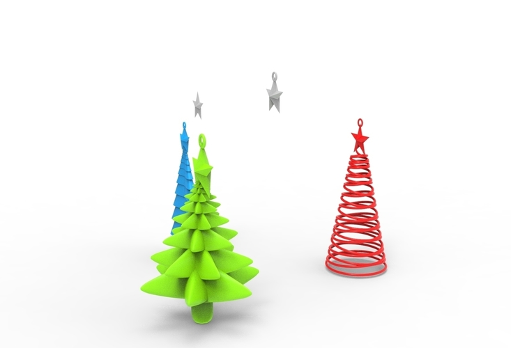 Christmas trees 3D Print 466511