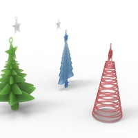Small Christmas trees 3D Printing 466520