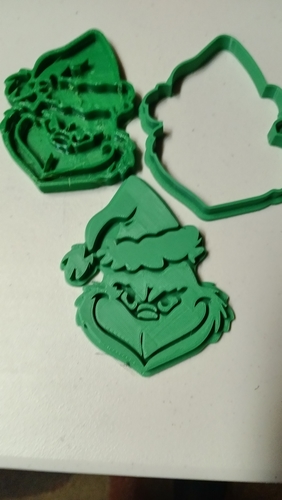 Grinch Cookie cutter set of 3 3D Print 466603