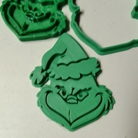 Small Grinch Cookie cutter set of 3 3D Printing 466603