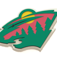 Small Minnesota Wild logo 3D Printing 46666