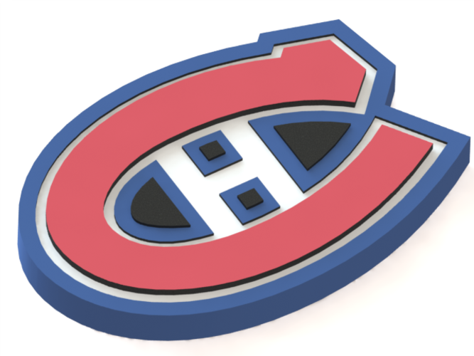 3D Printed Montreal Canadiens logo by Ryšard Poplavskij | Pinshape