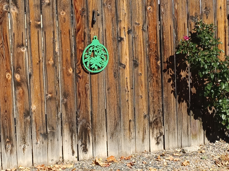 Pair of flat Christmas Ornaments