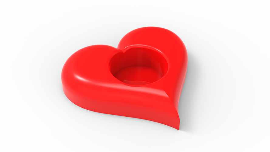 Heart Candle Holder 3D Print 466760