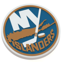 Small New York Islanders logo 3D Printing 46677