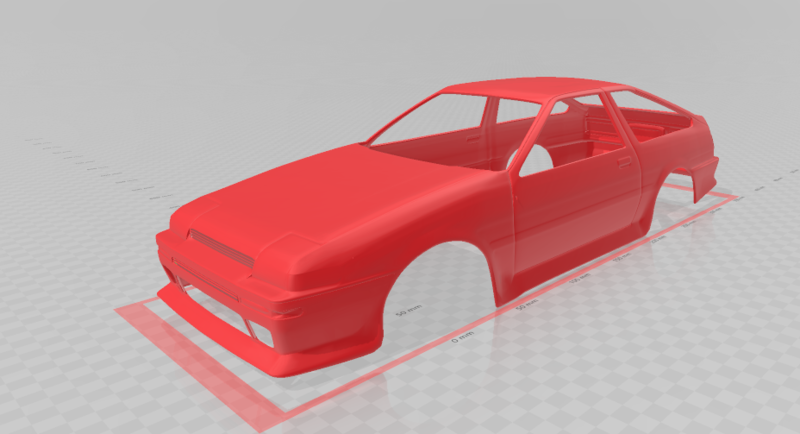 Toyota AE86 rc bodyshell