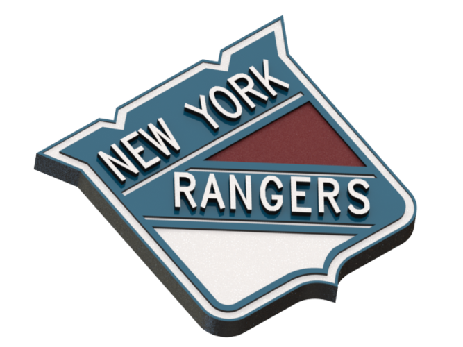 New York Rangers logo 3D Print 46679