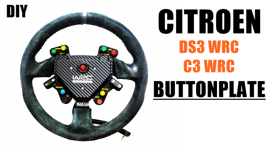 DIY Citroen DS3 / C3 Button Plate VER.2 3D Print 466807