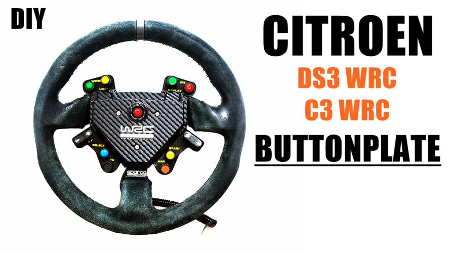 DIY Citroen DS3 / C3 Button Plate VER 2.5 3D Print 466807