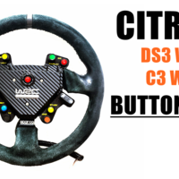 Small DIY Citroen DS3 / C3 Button Plate VER.2 3D Printing 466807