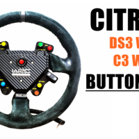 Small DIY Citroen DS3 / C3 Button Plate VER 2.5 3D Printing 466807