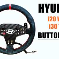 Small DIY Hyundai Motorsport i20 WRC / i30 TCR Buttonplate 3D Printing 466808