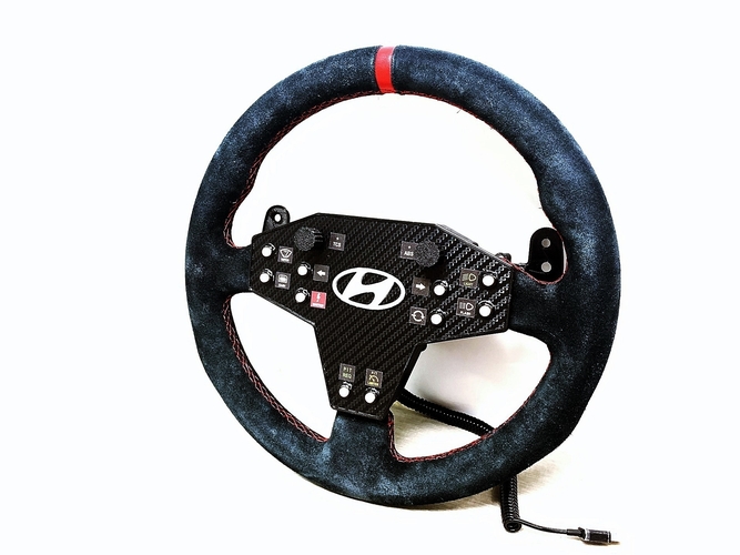 DIY Hyundai Motorsport i20 WRC / i30 TCR Buttonplate 3D Print 466810