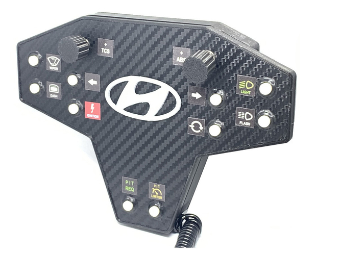 DIY Hyundai Motorsport i20 WRC / i30 TCR Buttonplate 3D Print 466811