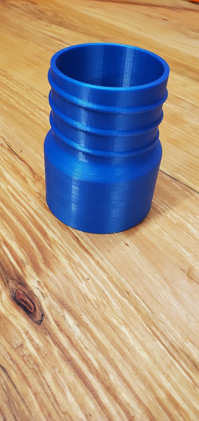 2 1/2" Dust Hose Screw End Quick Coupler for Left-Hand Threaded